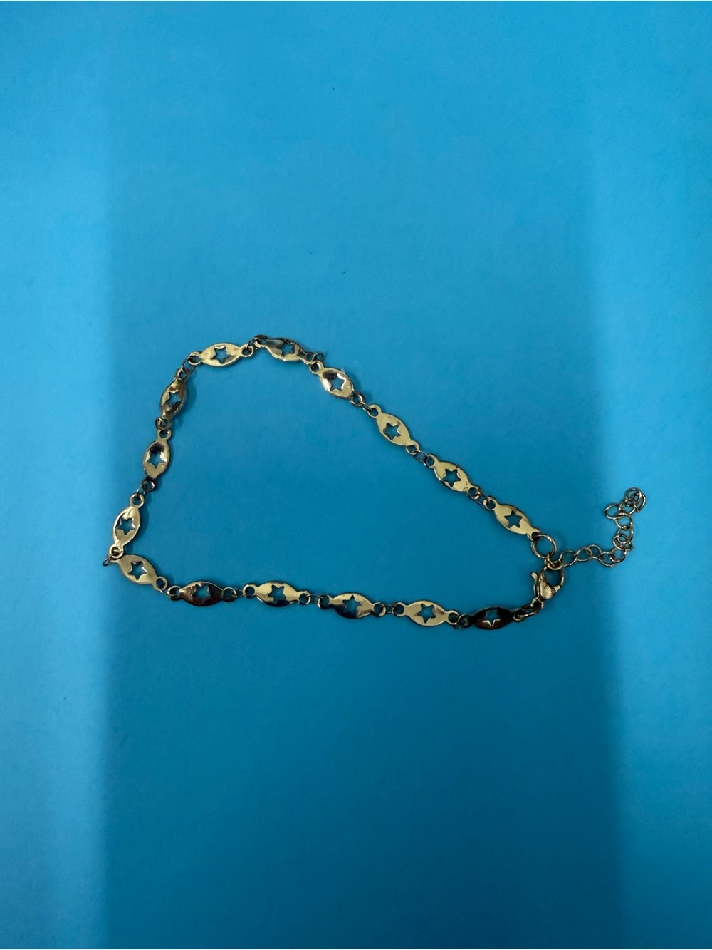 Gold Star Link Anklet - Women's Jewelry
